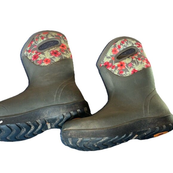 Womens Bogs Neo-Classic Mid Vine Dark Green Winter Boots Booties Size 9-9.5 US - Picture 7 of 10